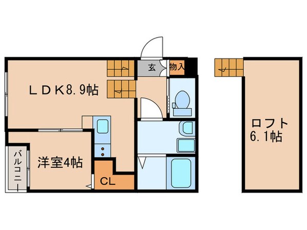 ラフィーレ志賀本通の物件間取画像